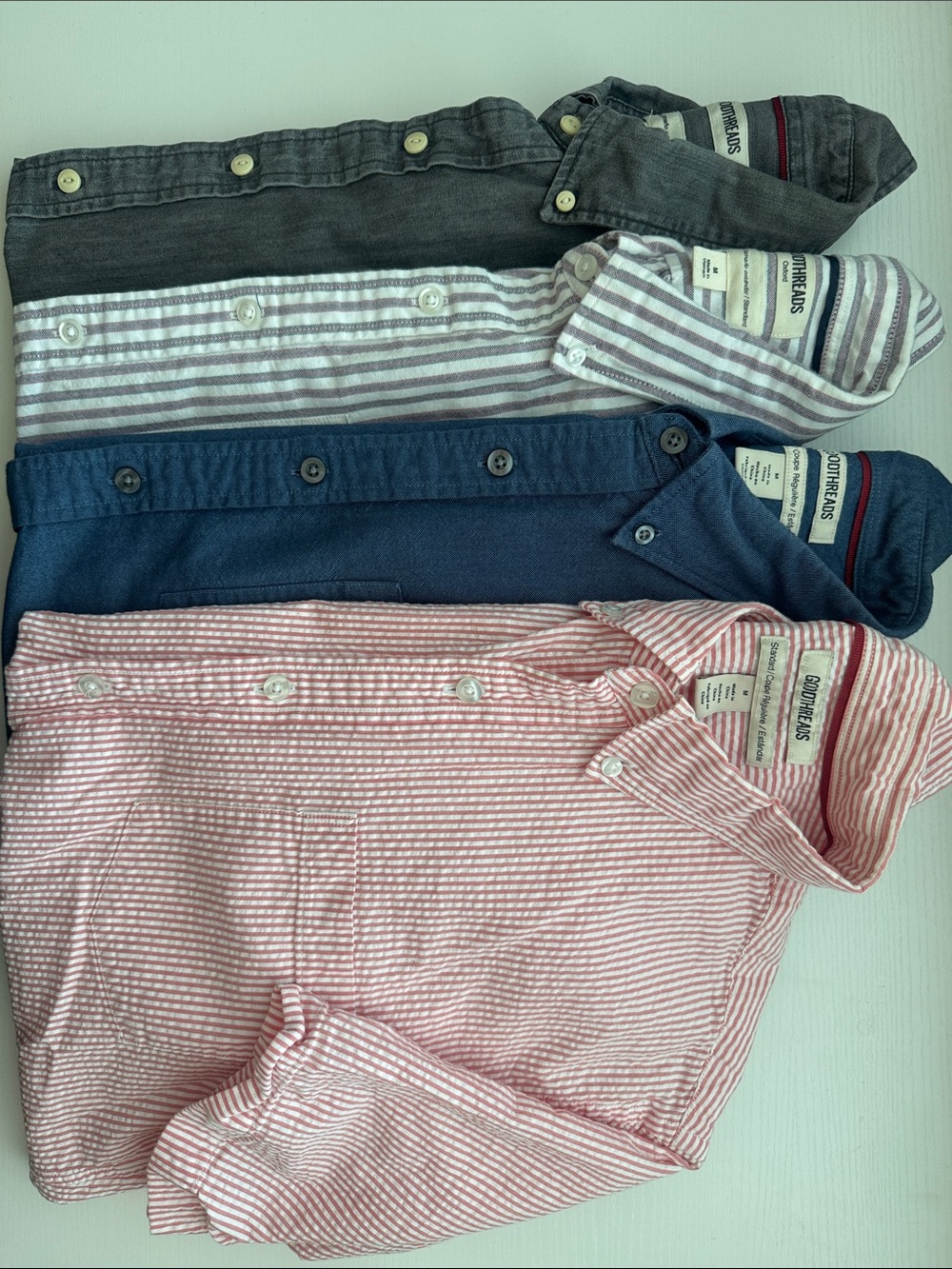 Men’s Goodthreads Bundle of 4 Short-Sleeve Button-Down Shirts